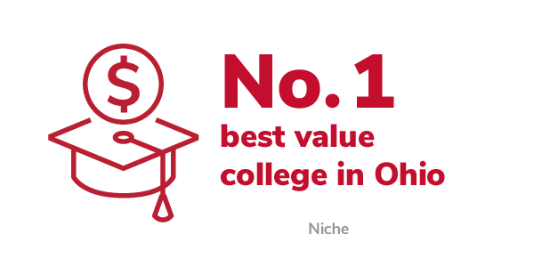 No. 1 best value college in Ohio